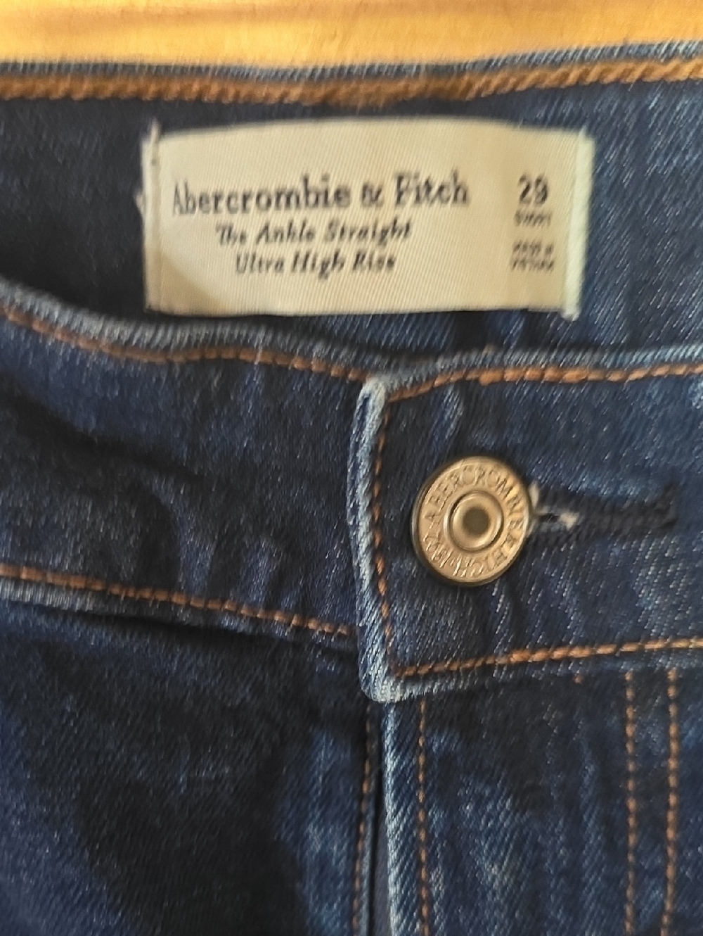 Abercrombie & Fitch ANKLE STRAIGH ULTRA HIGH RISE Jeans
